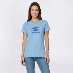 Womens Architect(R) Short Sleeve Sea Creature Graphic Slub Tee
